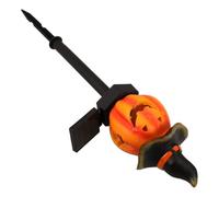 GALPADA Lámpara Solar de Jardín Calabaza Naranja para Halloween, Decoración Solar de Patio LED Brillante y Estaca para Césped Exterior Resistente