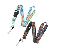 GALPADA Lanyard para Teléfono Inteligente Diseño Tabla Periódica, Desmontable, 2 Piezas, Correa Ligera para Colgar al Cuello y Sujetar Llaves en Actividades al Aire Libre