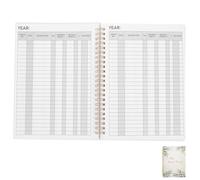 GALPADA Libro de Registro de Cheques para Contabilidad Personal 1 Unidad Diseño Hojas Motivos Naturales Cuaderno Financiero Compacto para Control de Gastos y Gestión de Chequera