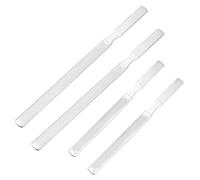 GALPADA Limas de Uñas para Cuidado de Uñas de Acero Inoxidable Juego de 4 Doble Cara y Caras Herramientas Pequeñas para Manicura y Pedicura Profesional
