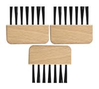 GALPADA Limpiador de Cepillos Que No Daña el Cabello Cabello de Madera 3 Piezas, Herramienta Fácil de Usar Adecuado para Uso y Salón