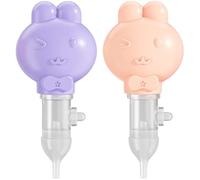 GALPADA Limpiador Nasal para Ñiño de Silicona 2 Piezas, Método Cómodo y Fácil de Controlar, Adecuado para Recién Nacidos y Niños Pequeños