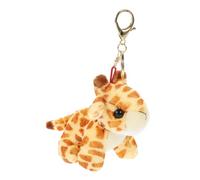 GALPADA Llavero De Peluche De Animales Rellenos para Bolso Colgante De Peluche Forma De Jirafa Encantador para Decoración De Mochilas y Llaves Accesorio Portátil y Práctico