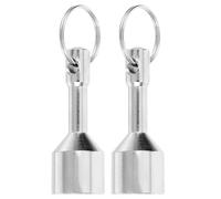 GALPADA Llavero Magnético 2 Piezas, Comprobador de Oro y Probador de Plata para Joyería, Portátil, de Hierro, para Monedas y Llaves