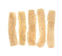 GALPADA Lufa Natural Juguete Masticable 5 Piezas para Mascotas Pequeñas | Exploración y Limpieza Dental, Baño y Cepillado del Pelaje, Color Naranja, para Pequeños Mascotas