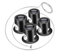GALPADA Lupa de Aumento para Relojero Visera Negra, Lente de Vidrio y Plástico, Herramienta para Inspección de Relojes y Reparación en Joyería y Circuitos Color Aleatorio