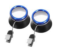 GALPADA Lupa de Reparación Clip para Gafas 10X Lupa Portátil para Joyeros y Relojeros Aleación de Aluminio Resistente Herramienta de Aumento para Trabajos de Precisión Joyería y