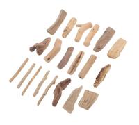 GALPADA Madera Flotante Natural 20 Piezas 3-20 Cm para Acuario y Manualidades, Pequeños Trozos para Decoración de Peceras y Arte Costero, Madera para Bricolaje y Jarrones Decorativos