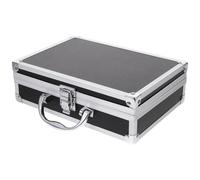 GALPADA Maletín de Aluminio Multifuncional Cerradura, Caja de Herramientas Portátil de Aleación de Aluminio Negra 23x16x7 Cm, Estuche Rígido para Electricista y Almacenamiento, Uso
