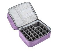 GALPADA Maletín Manicura de Gran Capacidad Doble Capa y Diseño Portátil, Bolsa Organizadora de Maquillaje Adecuado para Viaje y Almacenamiento de Esmaltes