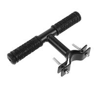 GALPADA Manillar Delantero Bicicleta de Montaña, Metal Negro | Asa de Seguridad Apoyo Doble y Diseño Ergonómico, Textura Antideslizante, para Paseos Urbanos y Parque