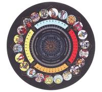 GALPADA Mantel de Goma para Cartas de Tarot Diseño Creativo y Tacto Cómodo, Plegable para Decorar Tu Mesa de Adivinación y Disfrutar del Pasatiempo