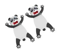 GALPADA Marcapáginas 3d de Panda en Pvc, 2 Unidades, Marcador de Lectura para Estudiantes y Oficina, Accesorio Compacto y Ligero para Papelería Temática de Panda, Adecuado para Club