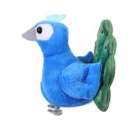 GALPADA Marioneta de Mano Mini Pavo Real de Peluche Suave Títere de Dedo Interactivo para Juguete Educativo para Narración y Familia Favor de Fiesta