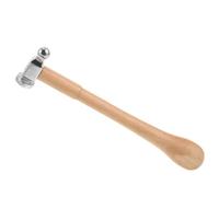 GALPADA Martillo de Joyería Pequeño Redonda con Mango de Madera Antideslizante para Estampado y Pulido de Metales Herramienta Manual para Fabricación de Pulseras y Abalorios