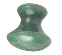 GALPADA Masajeador Facial de Piedra Natural en Forma de Hongo Verde, Herramienta Manual para Masaje Terapéutico y Raspado Gua Sha, Portátil para Cuidado Facial y Circulación Sanguínea