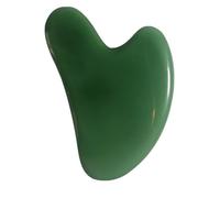 GALPADA Masajeador Guasha en Forma de Corazón de Jade Natural, Herramienta Facial y Corporal para Masaje Profundo, Tabla Raspadora para Cuidado Piel y Reducción de Papada, Uso