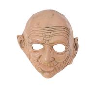 GALPADA Máscara de Látex para Mujer Diseño Realista de Cara de Vieja Marrón, Cómoda y Ajustable, Adecuado para Disfraz de Halloween y Fiesta de Noche Terrorífica