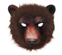 GALPADA Máscara de oso realista para Halloween, máscara facial completa, accesorios de disfraz de animal aterradores y cómodos para fiestas de disfraces y cosplay.