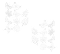 GALPADA Materiales de Papel para Cianotipo DIY 2 Juegos, Plantillas de Impresión Blanco para Manualidades y Actividades Creativas en Casa