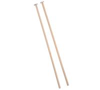 GALPADA Mazas de Percusión para Xilófono y Glockenspiel Juego de 1 Par con Cabeza Metálica Ovalada Mango Ergonómico de Madera Largas Profesionales para Músicos y Accesorios de