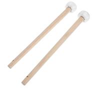 GALPADA Mazo de Gong de Percusión de Madera, Cabeza de Algodón, Tamaño Pequeño, 2 Piezas para Instrumentos Musicales, Accesorios Versátiles para Percusionistas y Uso en Celebraciones