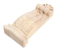 GALPADA Ménsula Decorativa de Madera Maciza Estilo Romano 6,3x13x2,5 Cm para Esquinas del Hogar, Ménsulas de Columnas Talladas Acabado Tradicional para Decoración Interior