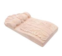 GALPADA Ménsulas de Madera Estilo Europeo, Soporte de Repisa y Ménsula de Techo, Color Caqui, Talla de Madera Ornamental, Forma Shell Corbel, para Islas de Cocina y Proyectos de