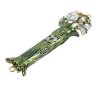 GALPADA Mezuzá Metálica para Bendición del Hogar con Pergamino para Puerta, Cubierta de Mezuzá Decorativa de Janucá, Accesorio Religioso para Protección y Decoración de Poste de Puerta