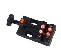 GALPADA Mini Abrazadera Fija de Apertura Rápida para Mesa de Perforación, Ajustable, Ocho Agujeros, Compacta y Portátil, para Joyería, Modelismo, Electrónica y Bricolaje, Herramienta