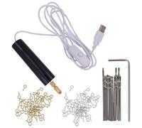 GALPADA Mini Taladro Eléctrico Inalámbrico de Mano para Manualidades 115 Piezas, Acero Resistente y Función de Molienda para Proyectos en Madera y Metal