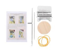 GALPADA Mini Telar de Madera para Remendar Ropa y Tejer Tela, 14 Agujas, Herramienta Manual para Artesanías y Reparación de Prendas, 1 Set Compacto y Duradero