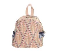 GALPADA Mochila de Rafia en Verano Gran Capacidad para Mujer y Correas Ajustables, Bolso de Poliéster para Viaje y Uso Casual