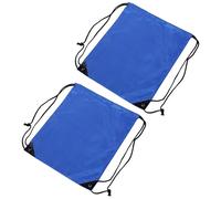 GALPADA Mochila Deportiva Cordón Azul 420d Oxford Resistente, Compacta y Ligera, Unisex para Gimnasio, Fitness y Viajes, Tamaño 42 X 32 Cm, 2 Piezas