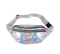 GALPADA Mochila Mujer Bolso Cruzado Riñonera Bandolera Bolso De Cintura Diseño De Lentejuelas