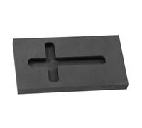 GALPADA Molde de Grafito para Fundición Diseño de Cruz, Material Graphite Negro, sin Fisuras y Rendimiento Estable para Joyería y Metal Precioso
