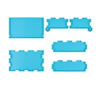 GALPADA Molde de Silicona para Manualidades DIY Alta Transparencia y Fácil de Limpiar, Molde para Caja de Dominó de Silicona Azul Adecuado para Artesanías