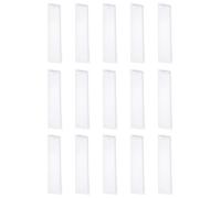 GALPADA Molde de Silicona Rectangular 15 Piezas Fácil de Limpiar y Separar para Proyectos y Manualidades para Marcapáginas de Resina Epoxi Blanco