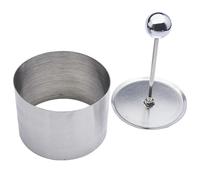 GALPADA Molde y Diseño Duradero para Platos Fríos Redondo de Acero Inoxidable Borde Liso Adecuado para Cocina y Presentación Profesional