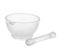 GALPADA Mortero de Laboratorio de Ciencias de Vidrio de 8 Oz, Molinillo Mezclador de Medicamentos Portátil y Fácil de Limpiar para Farmacia y Cocina