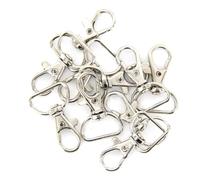 GALPADA Mosquetones Giratorios de Langosta de Hierro Plata 360 Grados para Proyectos de Bisutería y Manualidades DIY Pack de 10 Piezas