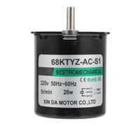 GALPADA Motorreductor Eléctrico Consumo 220v 28w Motorreductor de Alto Par y Resistencia Abrasión para Juguetes y Robots