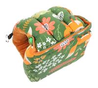 GALPADA Nido de Pájaro de Invierno Hamaca Colgante de Algodón, Cama para Loros y Periquitos, Tamaño S Verde Bosque, para Jaulas Interiores