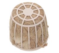 GALPADA Nido para Pájaros Cuenco Hueco y Mezcla de Fibras de Yute, Caja Nido para Periquitos y Palomas, Juguete Estimulante para Jaulas, Material Natural para Anidación y Cría en Jaula