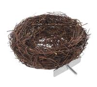 GALPADA Nido para Pájaros de Ratán Natural Mano Refugio Cálido y Resistente para Agapornis Canarios y Periquitos para Jaula y Decoración de Jardín