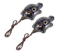 GALPADA Ocarina Diseño Versátil y Amigable de 6 Agujeros Forma de Tortuga de Cerámica Adultos para Principiantes, Adecuado para Actuaciones Improvisadas