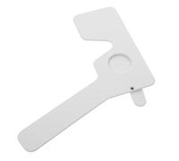 GALPADA Oclusor Ocular Plástico Blanco para Prueba de Visión Parche Profesional para Astigmatismo Antifaz Ergonómico Antideslizante para Optometría Manual Accesorio Óptico Práctico