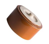 GALPADA Olla de Cerámica para Estofado Tapa, Cuenco Compacto Rojo Estilo Vintage, Tazón para Arroz y Huevos al Vapor, Vajilla para Cocina y Hogar, Suministros para Cocinar