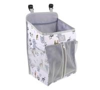 GALPADA Organizador Colgante de Poliéster para Cunas con Diseño de Animales del Zoológico, Fácil Instalación, Múltiples Bolsillos para Almacenamiento Versátil en Guardería y Viaje