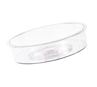 GALPADA Organizador Práctico para Especias Plato Giratorio Pequeño de Pet, Diseño Abierto y Capacidad Grande Adecuado para Cocina y Baño